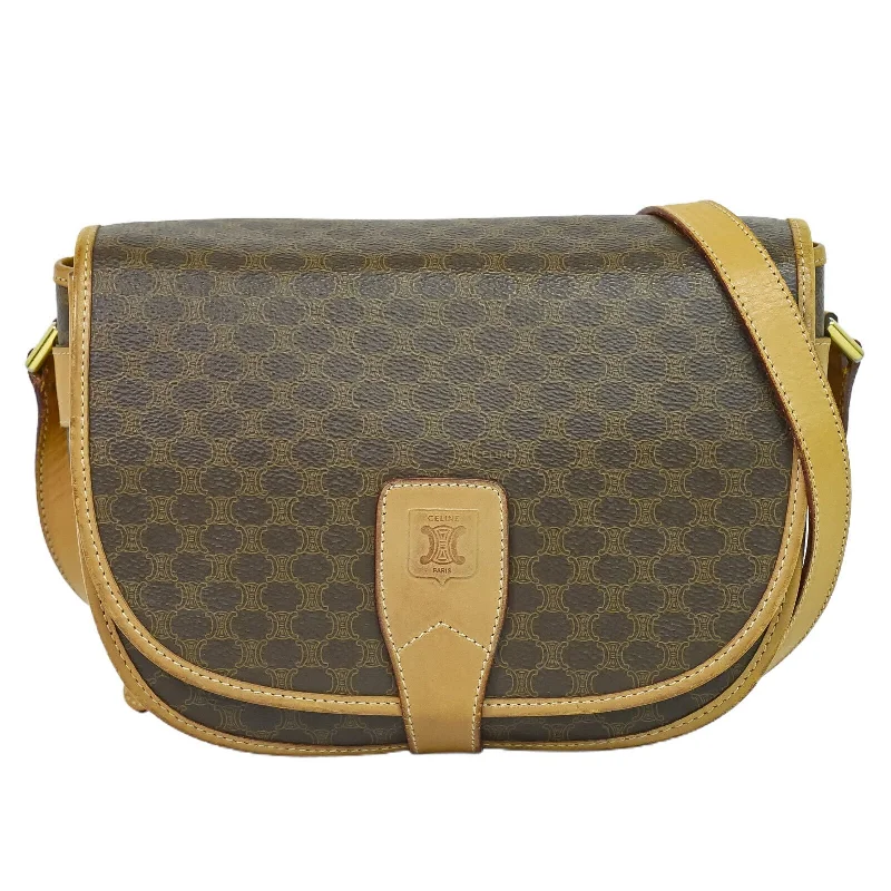 Women's Shoulder Bag with Zippered Pockets in Orange for SafetyCéline Macadam  Canvas Shoulder Bag (Pre-Owned)