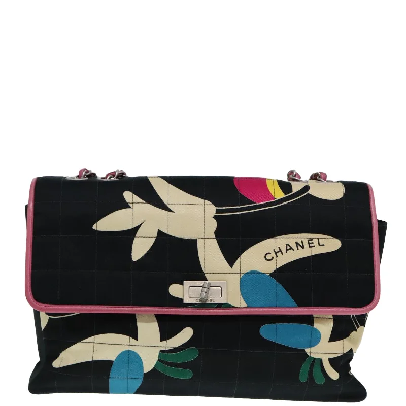 Women's Shoulder Bag with Floral Embroidery in Purple for Spring WalksChanel 2,55 Canvas Shoulder Bag (Pre-Owned) Women's Shoulder Bag with Floral Embroidery in Purple for Spring WalksChanel 2,55 Canvas Shoulder Bag (Pre-Owned)