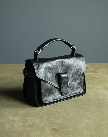 Vegan Leather Shoulder Bag in Gray for Ethical Fashion LoversCute Black Mini Leather Womens Satchel Handbag Small Satchel Shoulder Bag Small Satchel Bag for Women