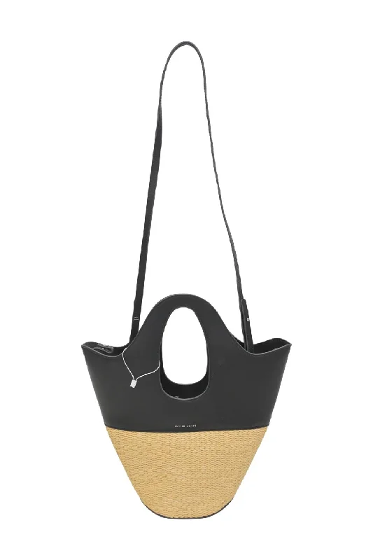 Crossbody Shoulder Bag in Black Leather with Gold Hardware for Night Outs[WB6251] Danse Lente | Cross-Body Bag