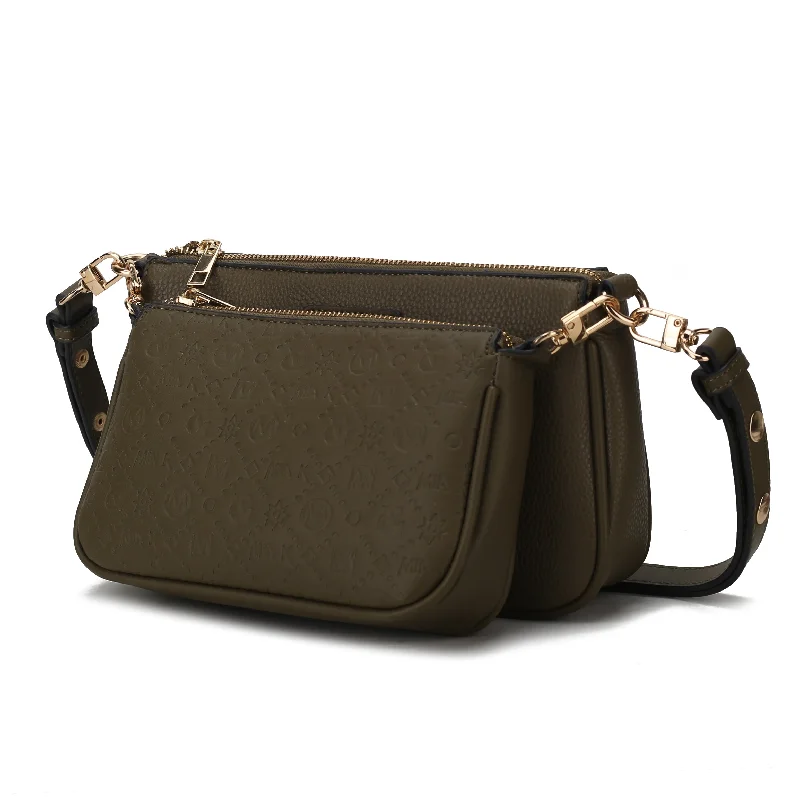 Canvas and Leather Combo Shoulder Bag in Tan for a Rustic LookDayla Vegan Leather Women’s Shoulder Bag