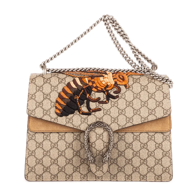 Leather Shoulder Bag with Magnetic Closure in Black for Quick AccessDionysus Wasp