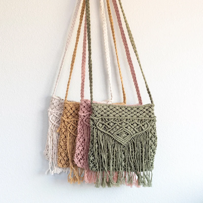 Shoulder Bag with Chain Strap in Silver for a Trendy AppearanceElena Handbags Boho Beach Shoulder Bag
