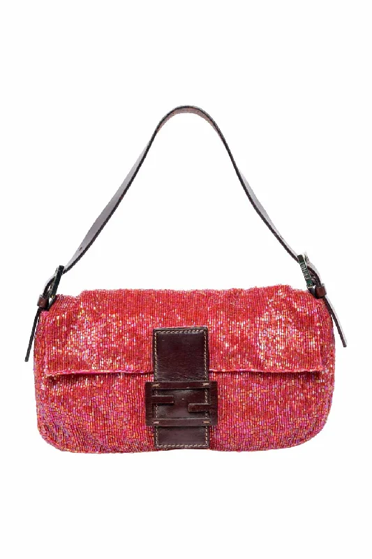 Women's Shoulder Bag with Adjustable Strap in Pink for Comfort[WB6338] Fendi | Shoulder Bag