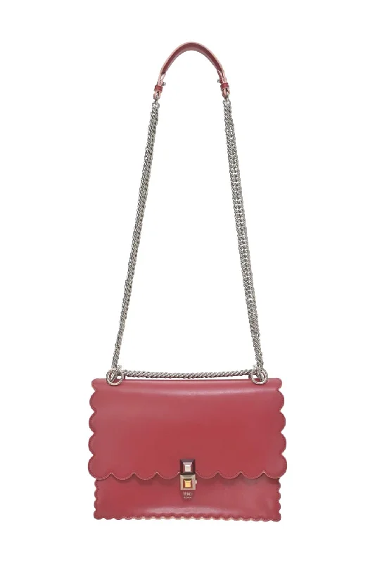 Women's Large Leather Shoulder Bag in Brown with Multiple Compartments for Work[WB6354] Fendi | Satchel