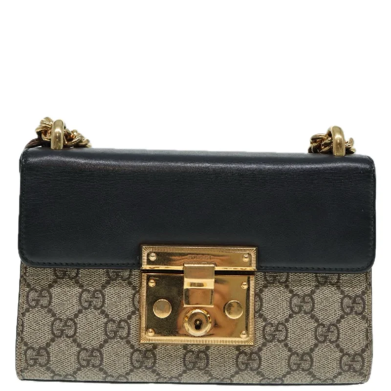Women's Shoulder Bag with Faux Fur Strap in White for Winter StyleGucci Padlock Canvas Shoulder Bag (Pre-Owned) Women's Shoulder Bag with Faux Fur Strap in White for Winter StyleGucci Padlock Canvas Shoulder Bag (Pre-Owned)
