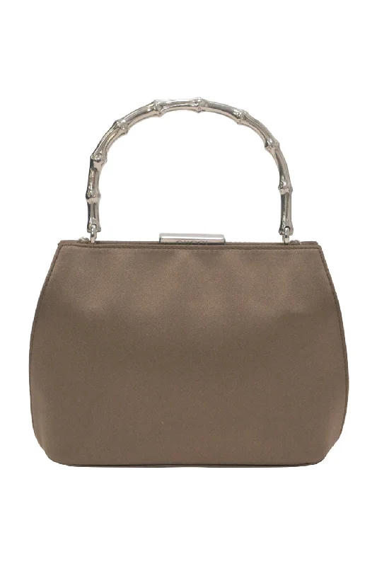 Vegan Leather Shoulder Bag in Gray for Ethical Fashion Lovers[WB6244] Gucci | Cross-Body Bag