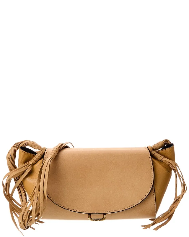 Women's Large Leather Shoulder Bag in Brown with Multiple Compartments for WorkIsabel Marant Murcia Leather Shoulder Bag Women's Large Leather Shoulder Bag in Brown with Multiple Compartments for WorkIsabel Marant Murcia Leather Shoulder Bag