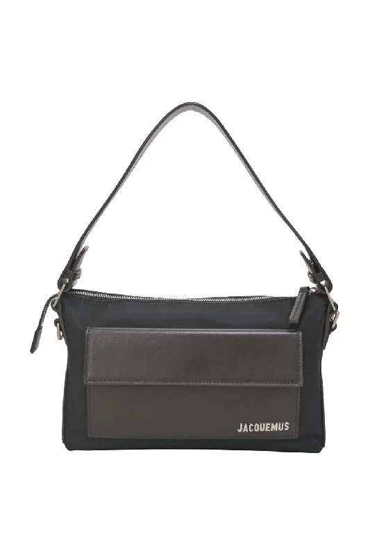 Women's Large Leather Shoulder Bag in Brown with Multiple Compartments for Work[WB6237] Jacquemus | Cross-Body Bag
