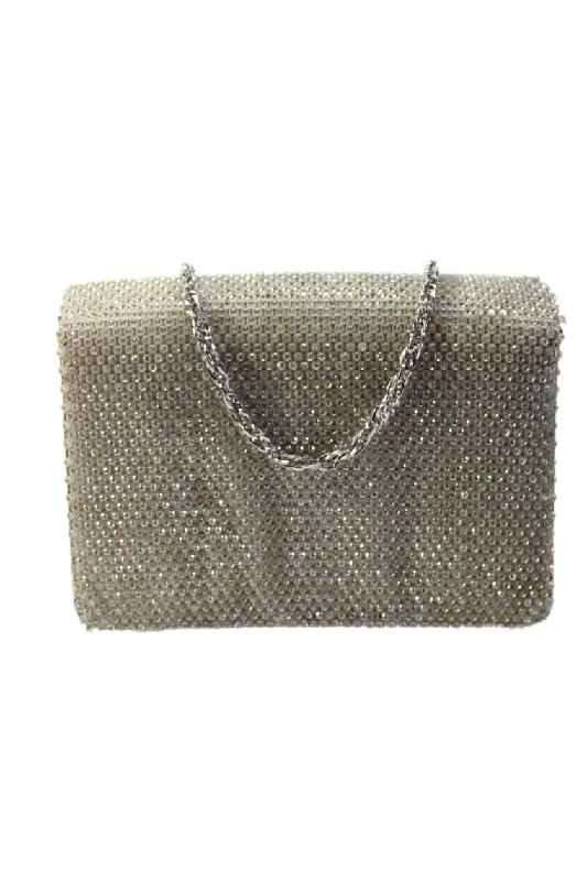 Shoulder Bag with Chain Strap in Silver for a Trendy AppearanceJudith Leiber Rhinestone Cover Chain Link Strap Small Shoulder Handbag Silver Shoulder Bag with Chain Strap in Silver for a Trendy AppearanceJudith Leiber Rhinestone Cover Chain Link Strap Small Shoulder Handbag Silver
