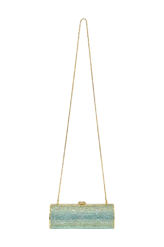 Pvc Shoulder Bag in Clear with Glitter for a Fun and Modern Look[WB6588] Judith Leiber | Cross-Body Bag