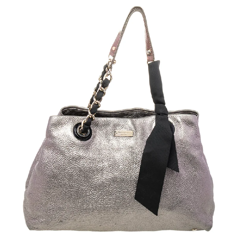 Pvc Shoulder Bag in Clear with Glitter for a Fun and Modern LookKate Spade Silver Leather Shoulder Bag Pvc Shoulder Bag in Clear with Glitter for a Fun and Modern LookKate Spade Silver Leather Shoulder Bag