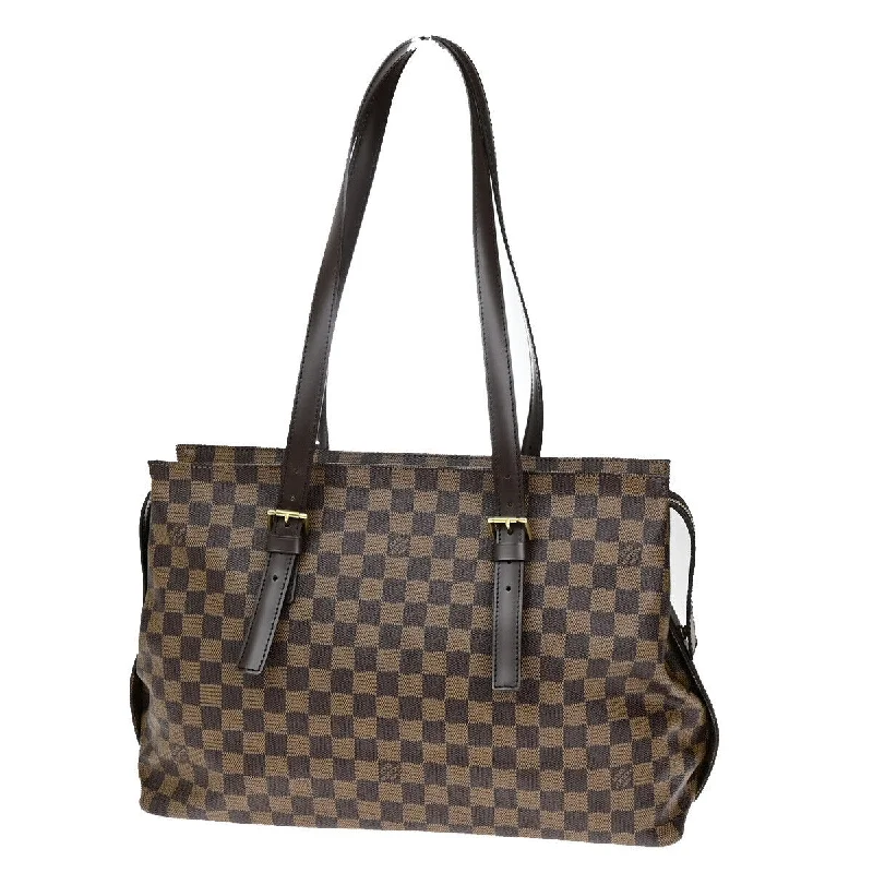 Embroidered Denim Shoulder Bag in Blue for a Vintage VibeLouis Vuitton Chelsea  Canvas Shoulder Bag (Pre-Owned)