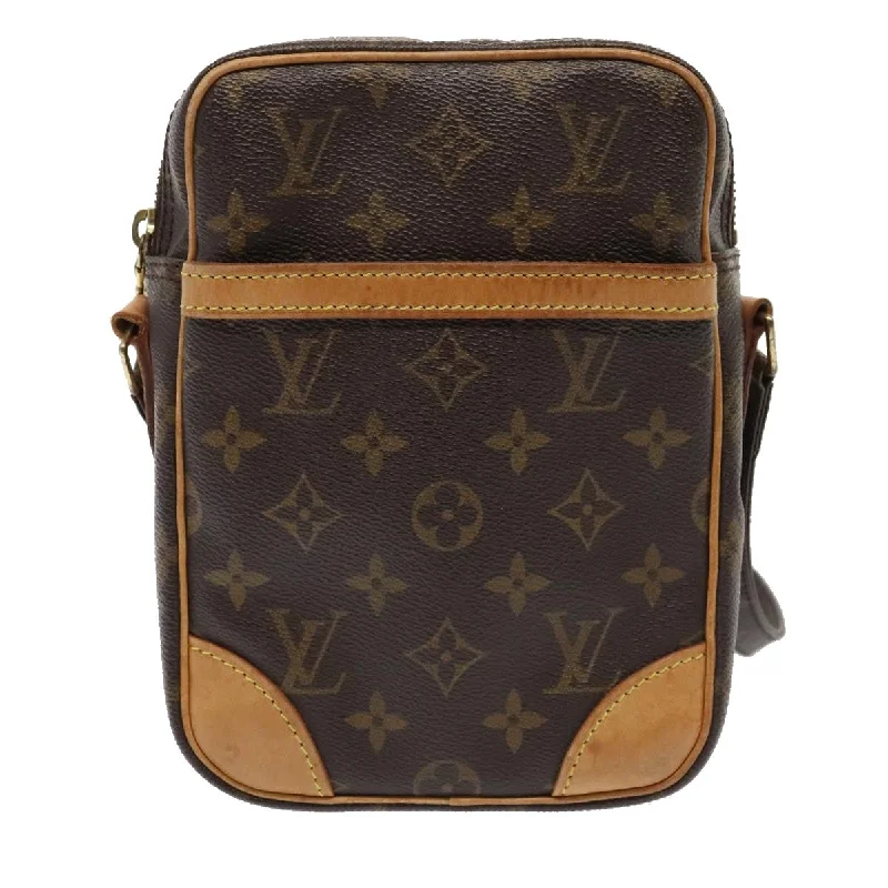 Crossbody Shoulder Bag in Black Leather with Gold Hardware for Night OutsLouis Vuitton Danube Canvas Shoulder Bag (Pre-Owned) Crossbody Shoulder Bag in Black Leather with Gold Hardware for Night OutsLouis Vuitton Danube Canvas Shoulder Bag (Pre-Owned)