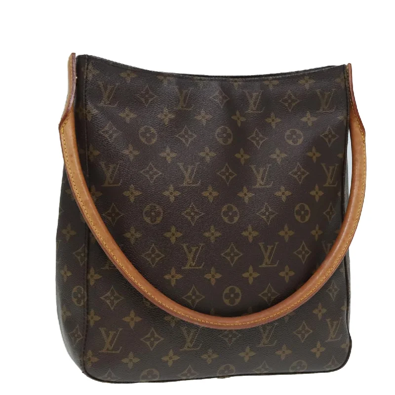 Women's Large Leather Shoulder Bag in Brown with Multiple Compartments for WorkLouis Vuitton Looping Canvas Shoulder Bag (Pre-Owned) Women's Large Leather Shoulder Bag in Brown with Multiple Compartments for WorkLouis Vuitton Looping Canvas Shoulder Bag (Pre-Owned)