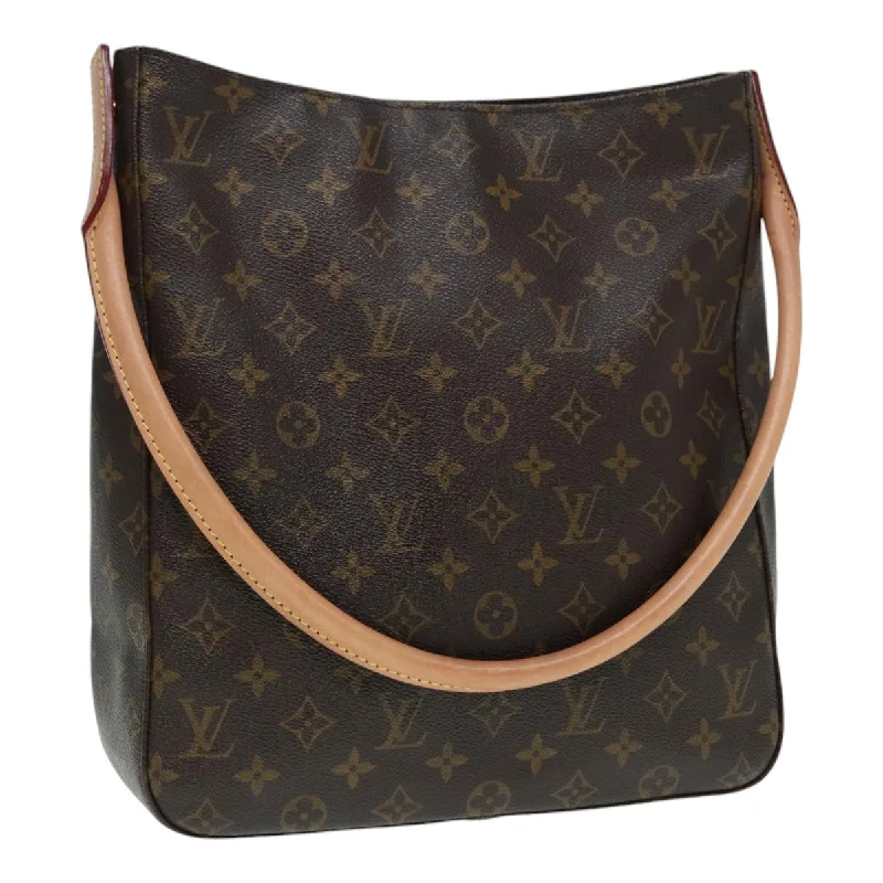 Metallic Shoulder Bag in Gold for Special OccasionsLouis Vuitton Looping Gm  Canvas Shoulder Bag (Pre-Owned)
