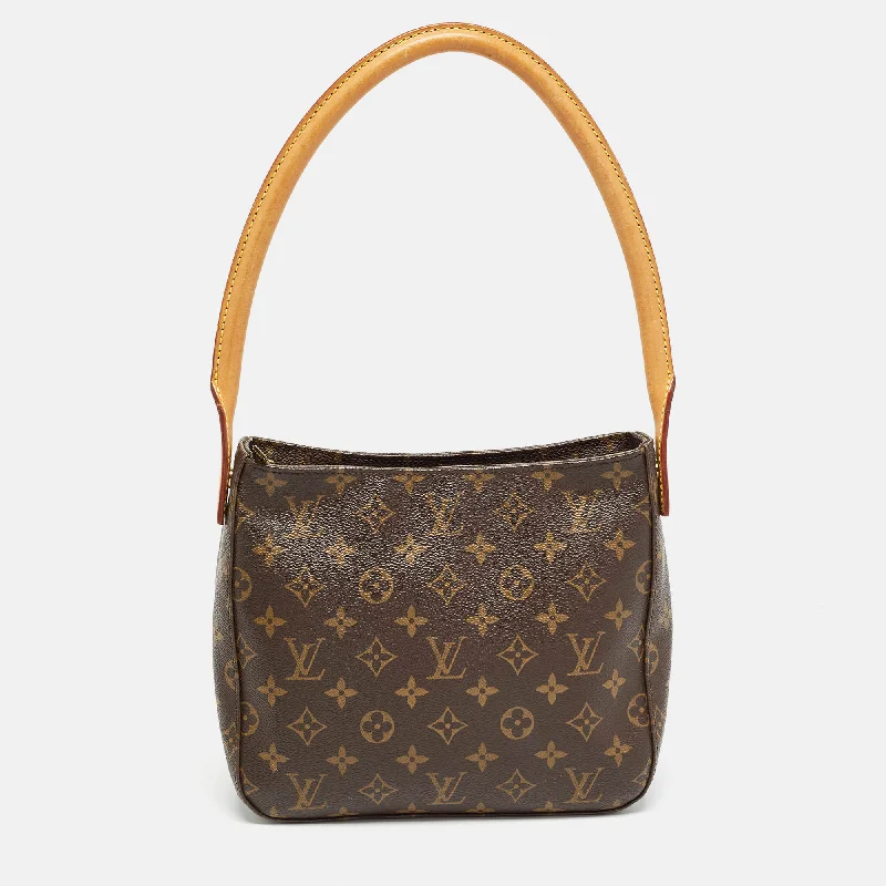 Embroidered Denim Shoulder Bag in Blue for a Vintage VibeLouis Vuitton Monogram Canvas Looping Mm Bag Embroidered Denim Shoulder Bag in Blue for a Vintage VibeLouis Vuitton Monogram Canvas Looping Mm Bag