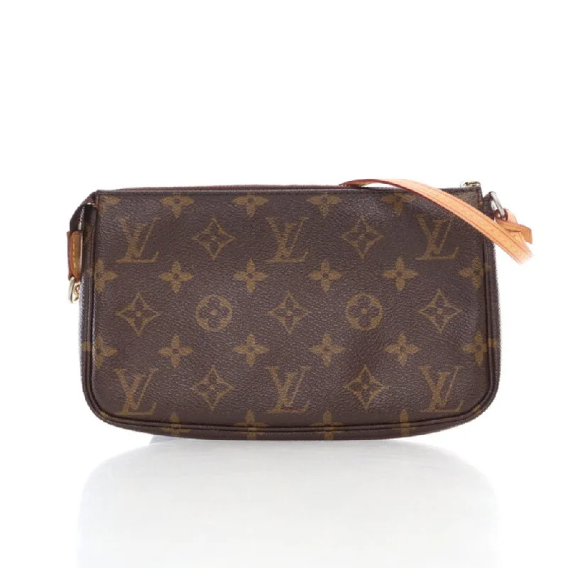 Women's Large Leather Shoulder Bag in Brown with Multiple Compartments for WorkLouis Vuitton Pochette Accessoires