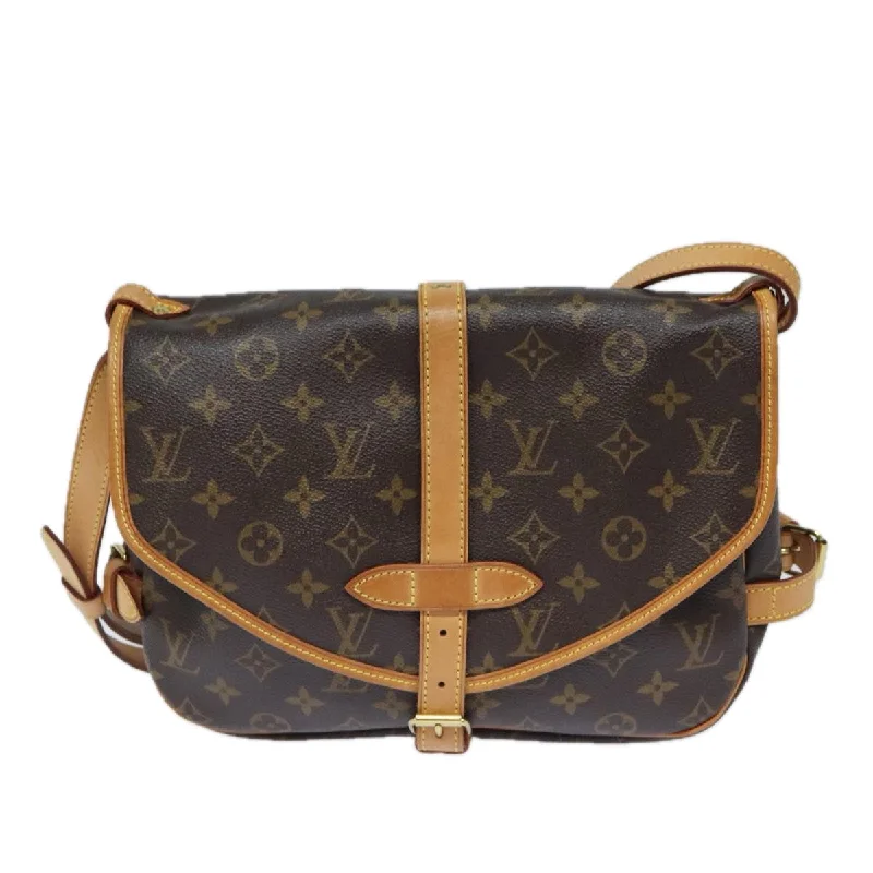 Vegan Leather Shoulder Bag in Gray for Ethical Fashion LoversLouis Vuitton Saumur 30 Canvas Shoulder Bag (Pre-Owned) Vegan Leather Shoulder Bag in Gray for Ethical Fashion LoversLouis Vuitton Saumur 30 Canvas Shoulder Bag (Pre-Owned)