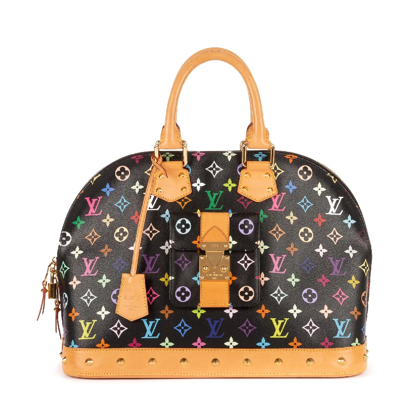 Embroidered Denim Shoulder Bag in Blue for a Vintage VibeLtd. Ed. Takashi Murakami Alma Large