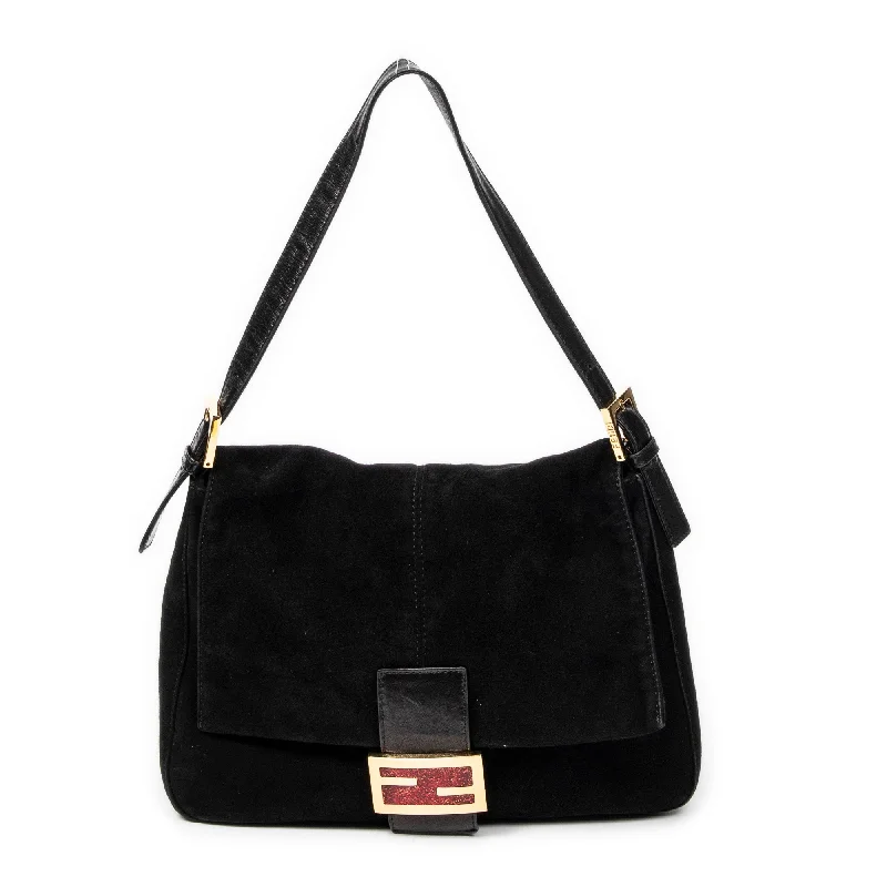 Embroidered Denim Shoulder Bag in Blue for a Vintage VibeMama Forever