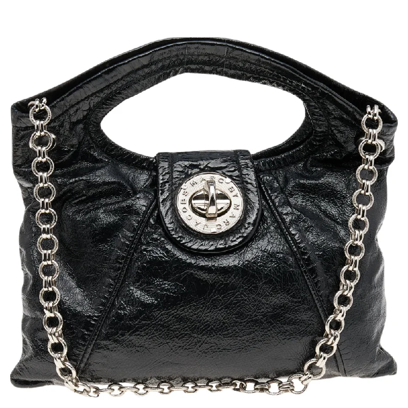 Women's Shoulder Bag with Faux Fur Strap in White for Winter StyleMarc By Marc Jacobs  Leather Turnlock Shoulder Bag