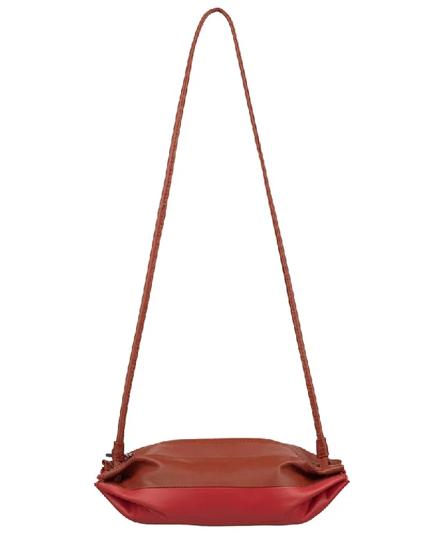 Suede Shoulder Bag in Pink with Tassel Accents for Casual OutingsMarimekko Pikku Karla Leather Shoulder Bag