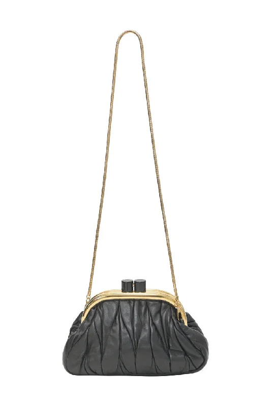 Women's Shoulder Bag with Floral Embroidery in Purple for Spring Walks[WB6334] Miu Miu | Cross-Body Bag