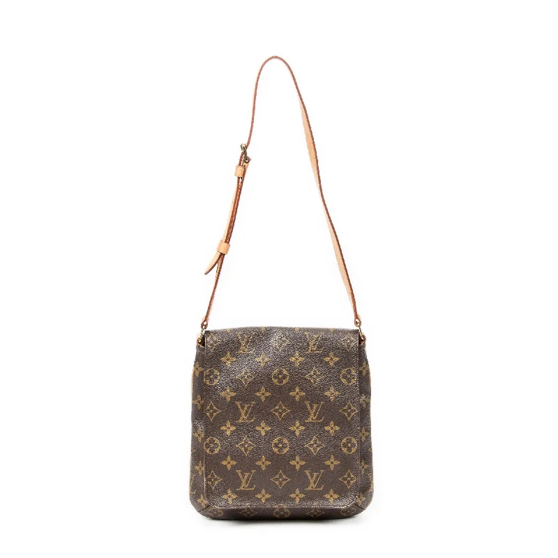 Canvas and Leather Combo Shoulder Bag in Tan for a Rustic LookMusette Salsa