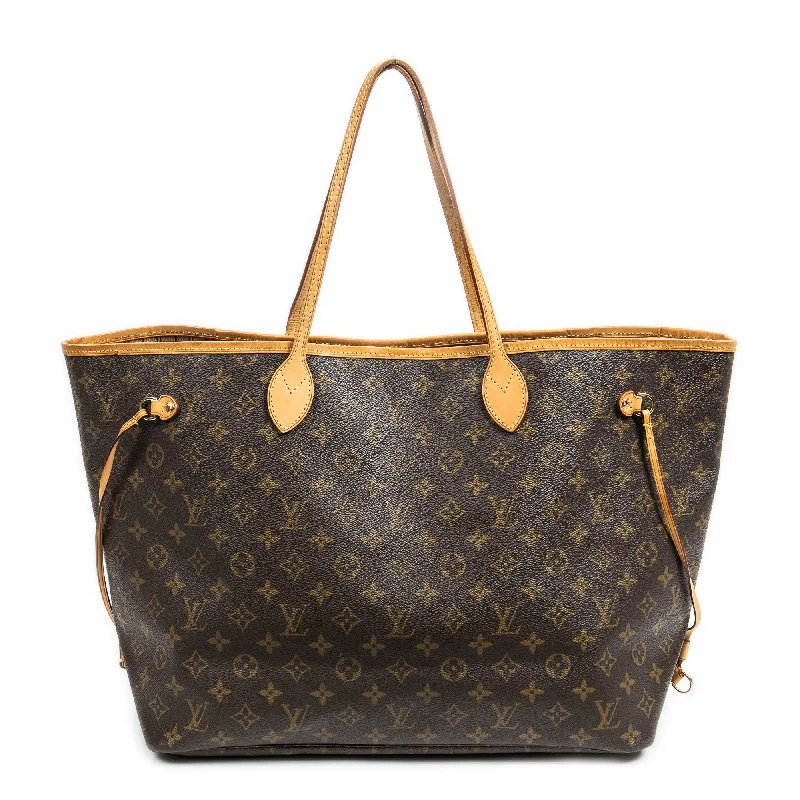 Leather Shoulder Bag with Magnetic Closure in Black for Quick AccessNeverfull GM