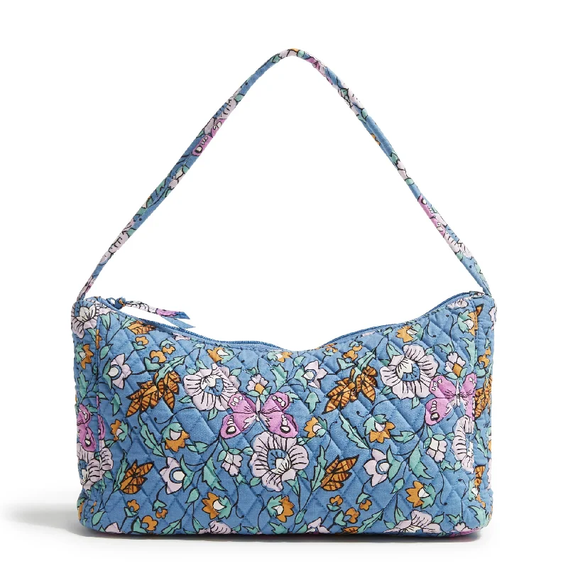 Shoulder Bag with Chain Strap in Silver for a Trendy AppearanceOutlet Cotton Slouchy Shoulder Bag