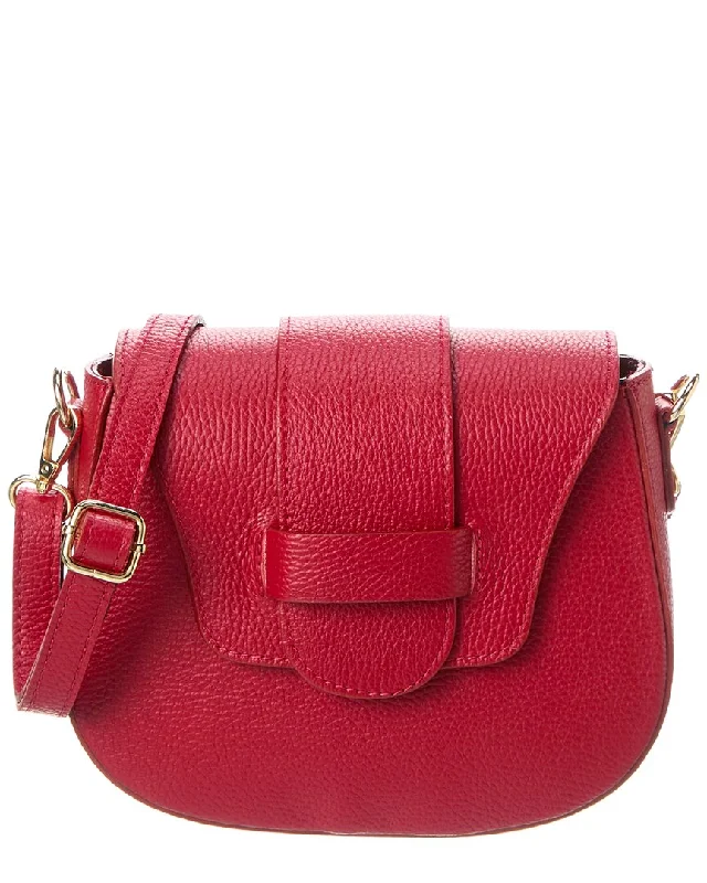 Women's Shoulder Bag with Floral Embroidery in Purple for Spring WalksPersaman New York Leather Shoulder Bag