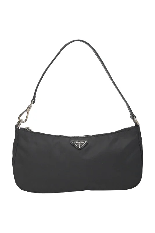 Vegan Leather Shoulder Bag in Gray for Ethical Fashion Lovers[WB6242] Prada | Shoulder Bag