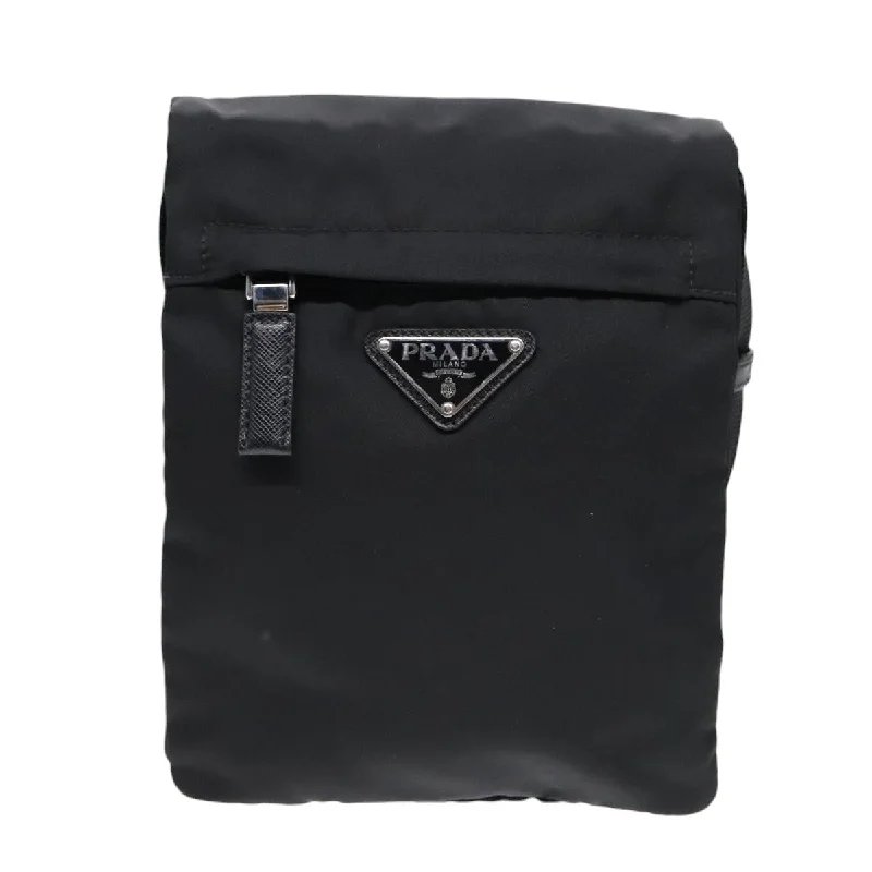 Embroidered Denim Shoulder Bag in Blue for a Vintage VibePrada Triangle Logo Synthetic Shoulder Bag (Pre-Owned) Embroidered Denim Shoulder Bag in Blue for a Vintage VibePrada Triangle Logo Synthetic Shoulder Bag (Pre-Owned)