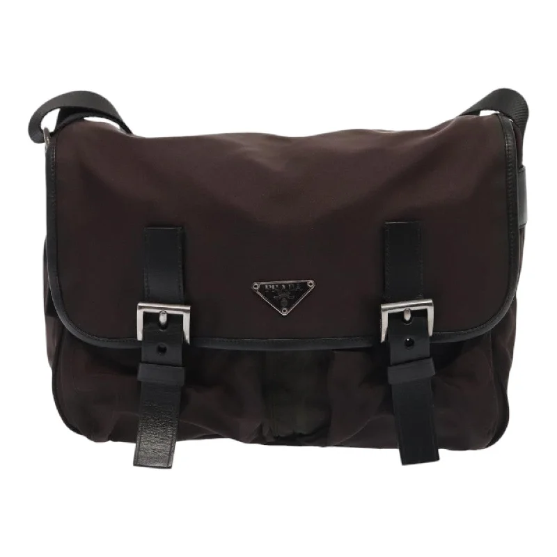Crossbody Shoulder Bag in Black Leather with Gold Hardware for Night OutsPrada Triangle Logo Synthetic Shoulder Bag (Pre-Owned) Crossbody Shoulder Bag in Black Leather with Gold Hardware for Night OutsPrada Triangle Logo Synthetic Shoulder Bag (Pre-Owned)