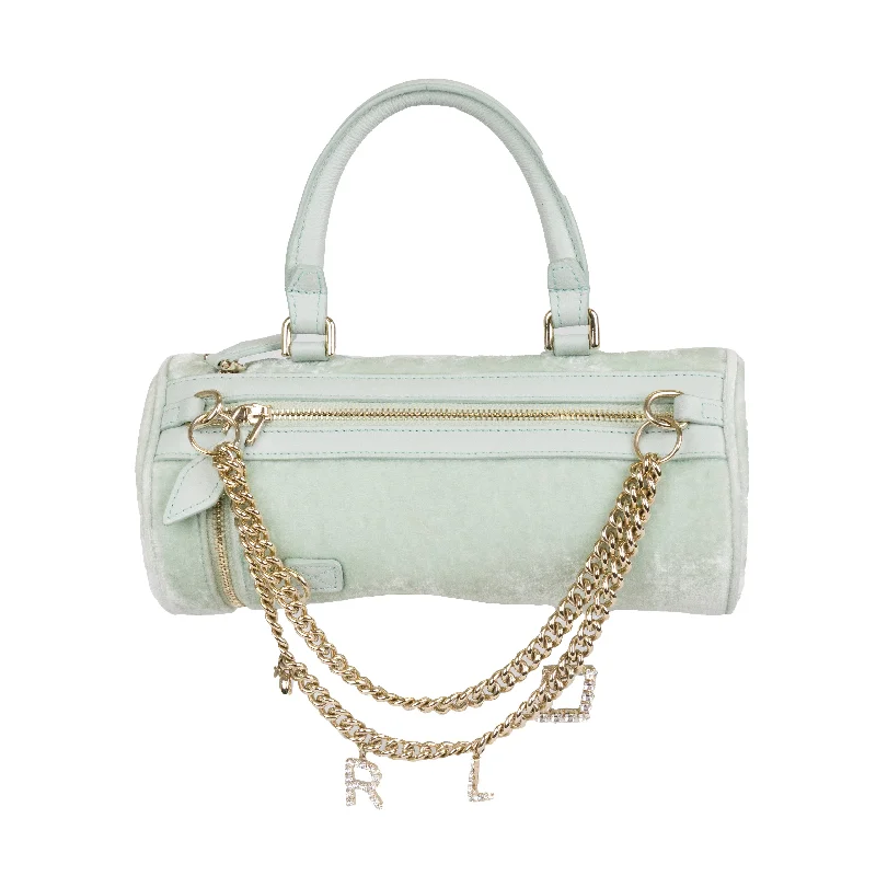 Quilted Shoulder Bag in Cream for a Classic and Elegant LookRoger Vivier Womens Light Blue Handbag