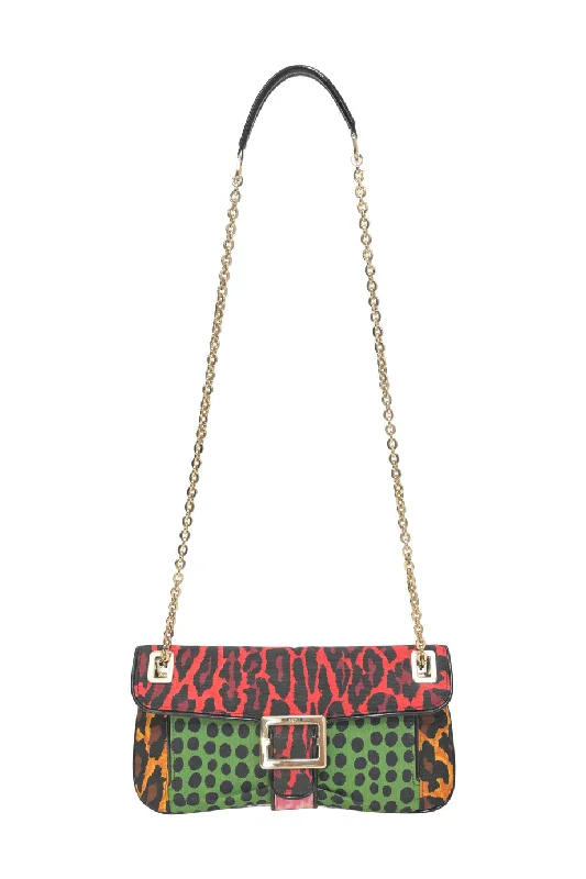 Women's Shoulder Bag with Fringe Details in Brown for a Bohemian Style[WB6482] Roger Vivier | Shoulder Bag