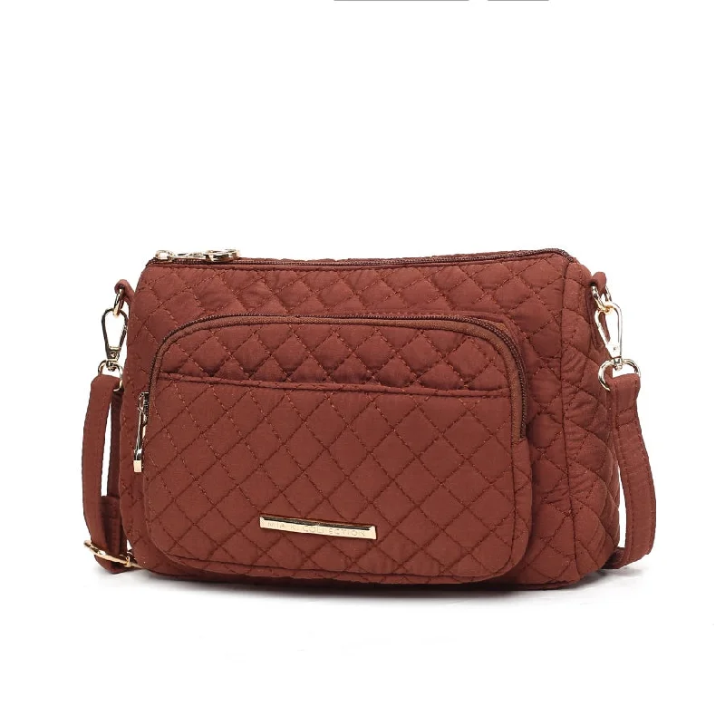 Quilted Shoulder Bag in Cream for a Classic and Elegant LookRosalie Solid Quilted Cotton Women’s Shoulder Bag by Mia K Quilted Shoulder Bag in Cream for a Classic and Elegant LookRosalie Solid Quilted Cotton Women’s Shoulder Bag by Mia K