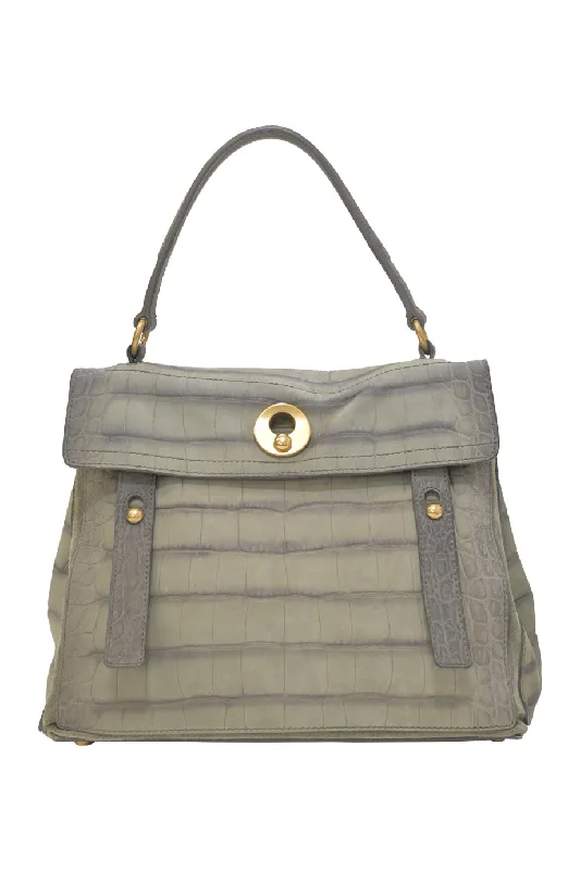 Suede Shoulder Bag in Pink with Tassel Accents for Casual Outings[WB6385] Saint Laurent | Satchel