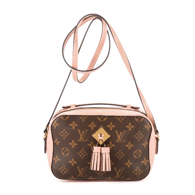 Suede Shoulder Bag in Pink with Tassel Accents for Casual OutingsSaintonge