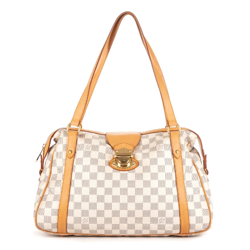 Women's Shoulder Bag with Faux Fur Strap in White for Winter StyleStresa PM