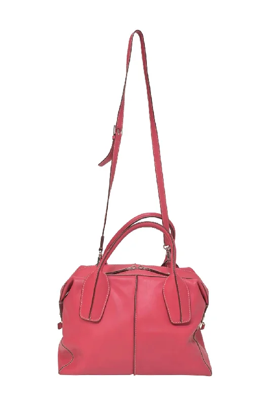 Suede Shoulder Bag in Pink with Tassel Accents for Casual Outings[WB6640] Tod's | Shoulder Bag