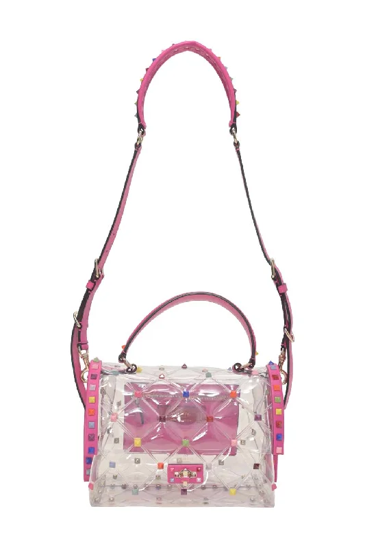 Women's Shoulder Bag with Adjustable Strap in Pink for Comfort[WB6476] Valentino Garavani | Satchel