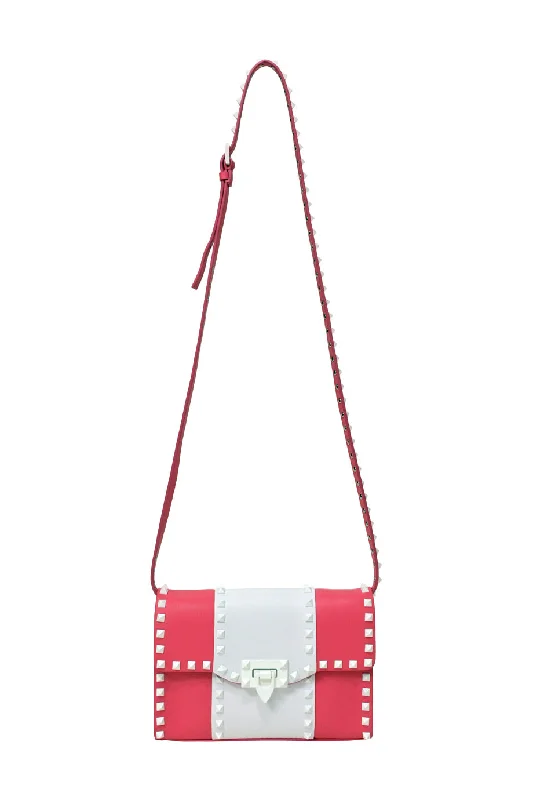 Leather Shoulder Bag with Magnetic Closure in Black for Quick Access[WB6694] Valentino Garavani | Cross-Body Bag