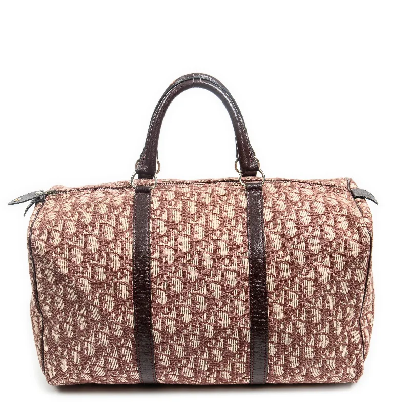 Printed Silk Shoulder Bag in Red for a Pop of ColorVintage Medium Trotter Boston