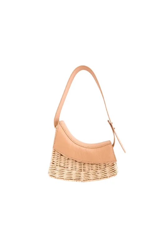 Shoulder Bag with Geometric Pattern in Multicolor for a Contemporary StyleWomen's Bao Bag In Camel/natural Shoulder Bag with Geometric Pattern in Multicolor for a Contemporary StyleWomen's Bao Bag In Camel/natural