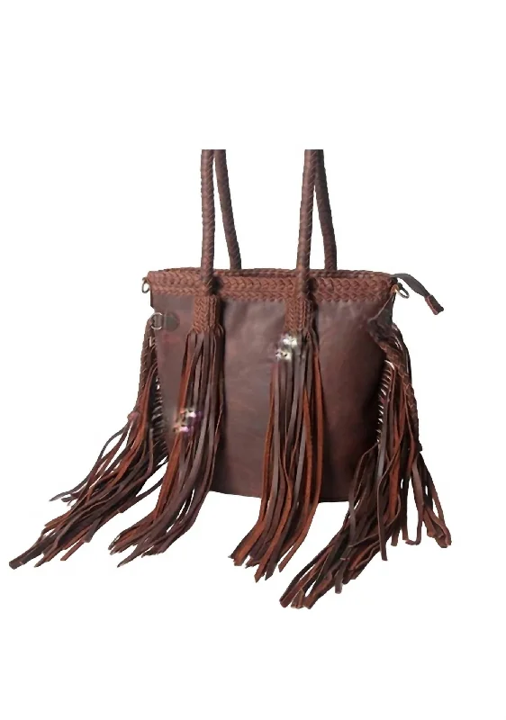 Women's Shoulder Bag with Zippered Pockets in Orange for SafetyWomen's Leather Fringe Shoulder Bag In Brown Women's Shoulder Bag with Zippered Pockets in Orange for SafetyWomen's Leather Fringe Shoulder Bag In Brown