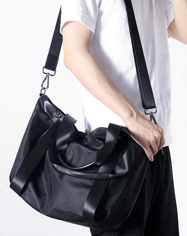 Suede Shoulder Bag in Pink with Tassel Accents for Casual OutingsWomens Nylon Leather Gym Handbags Womens Black Nylon Gym Purse Nylon Work Shoulder Purse for Ladies