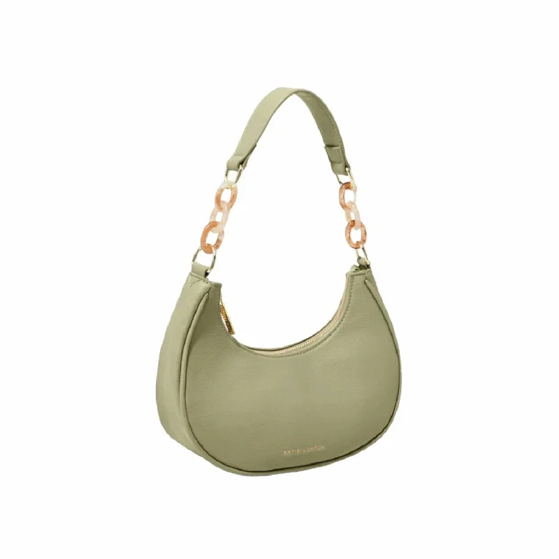 Metallic Shoulder Bag in Gold for Special OccasionsWomen's Sasha Small Shoulder Bag In Olive