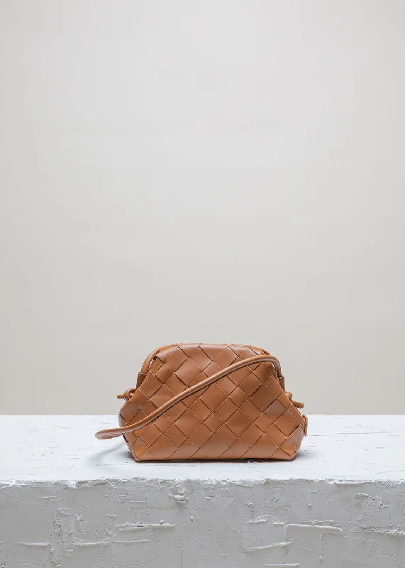 Leather Clutch with Chain Strap in Black for Cocktail PartiesAIMEE Adobe Clutch